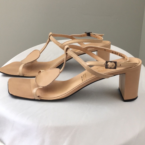 Robert Clergerie Natural Kid Leather Sandals - Picture 1 of 10
